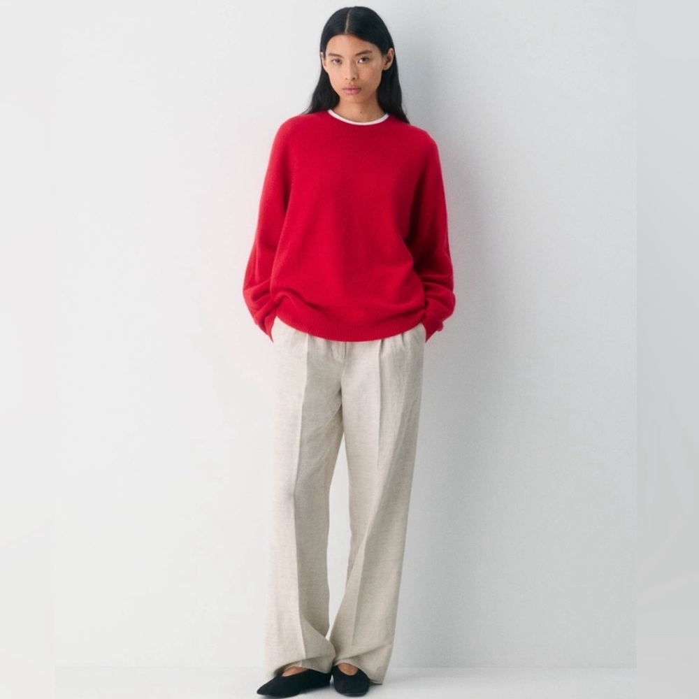 Artizia Wilfred The Effortless Pants Neutral Tencel Linen Neutral  Size 2